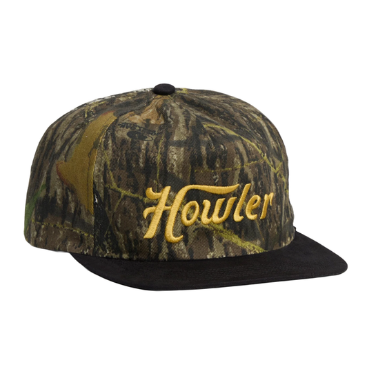 HOWLER BROTHERS - HOWLER SCRIPT SNAPBACK HAT IN MOSSY OAK CAMO
