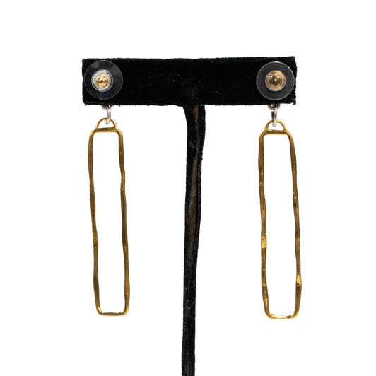 V2 DESIGNS - WOMEN'S LONG RECTANGLE EARRINGS