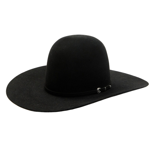RODEO KING - 7X OPEN CROWN BLACK 4.5" BRIM FELT COWBOY HAT