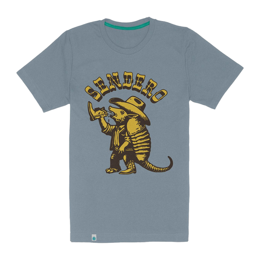 SENDERO PROVISIONS - MEN'S ARMADILLO T-SHIRT IN CITADEL BLUE