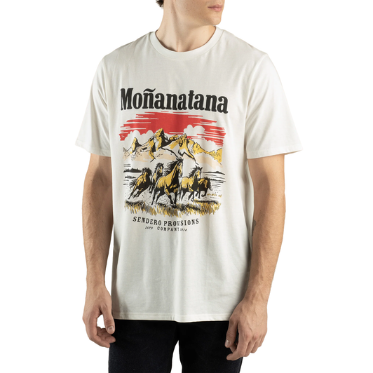 SENDERO PROVISIONS - MEN'S MONANATANA T-SHIRT IN VINTAGE WHITE