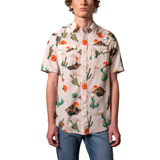 KIMES RANCH - MEN'S BERRY SHORT SLEEVE SHIRT IN NATURAL