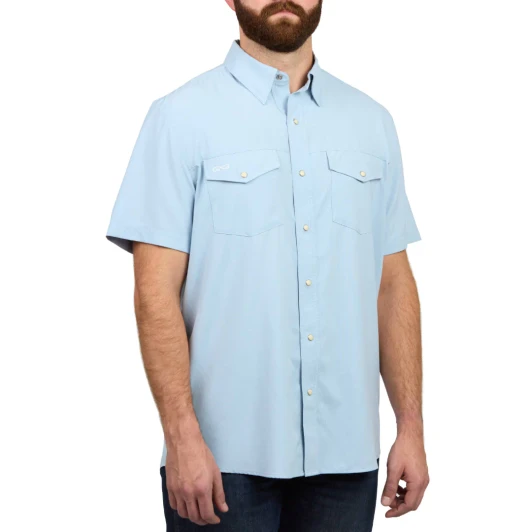 GAMEGUARD - MEN'S COASTAL BLUE STOCKYARD SHORT SLEEVE SHIRT