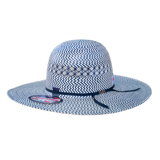 AMERICAN HAT CO. - AMERICA 250TH ANNIVERSARY NAVY STRAW HAT 4 1/2" BRIM