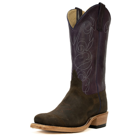 ANDERSON BEAN - MEN'S LINT WAXY KUDU PURPLE AVATAR BOOTS