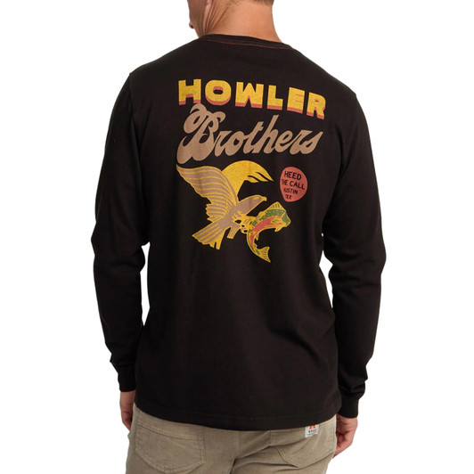 HOWLER BROTHERS - MEN'S OSPREY PREY LONGSLEEVE COTTON T-SHIRT