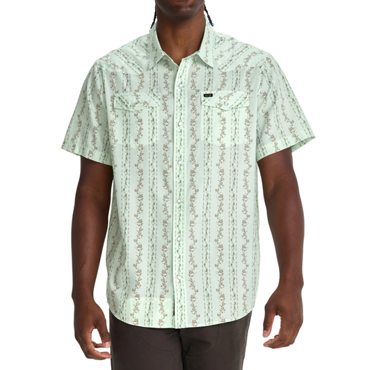 HOWLER BROTHERS - MEN'S H BAR B SNAPSHIRT IN HIBISCUS RIBBONS MINT