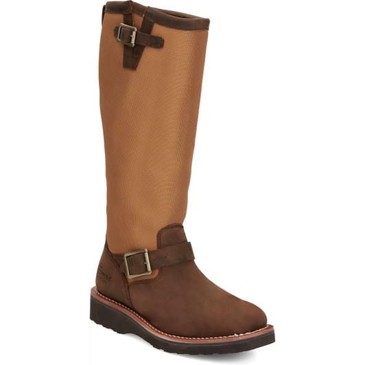 CHIPPEWA - WOMEN'S COTTONWOOD 15" SNAKE BOOTS IN HICKORY BROWN