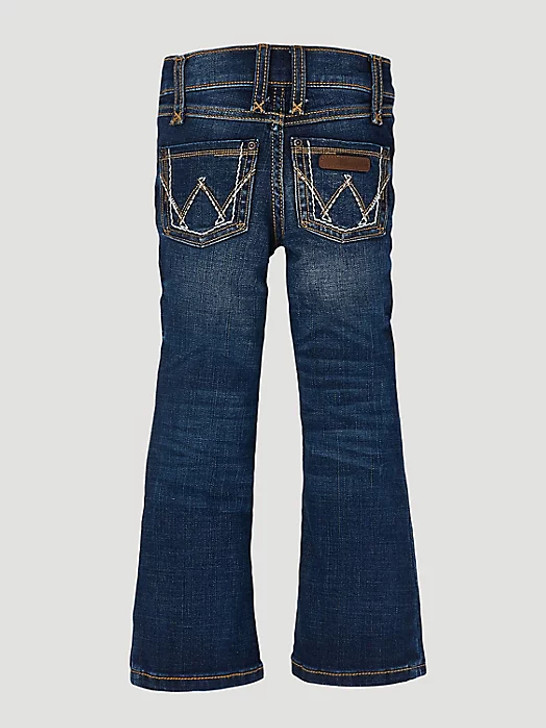 WRANGLER-GIRL'S PREMIUM PATCH JEAN IN MEDIUM BLUE
