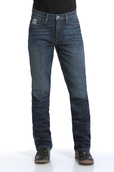 CINCH- MEN'S SLIM FIT SILVER LABEL JEANS IN DARK STONEWASH