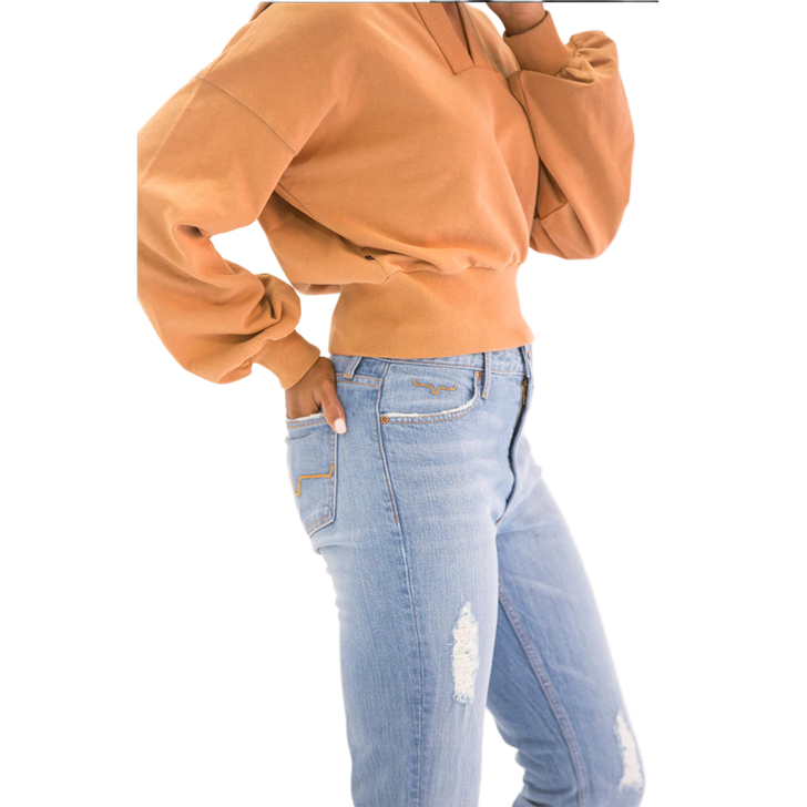 KIMES RANCH - WOMEN'S JENNIFER FLARE SUGAR FADE DENIM JEANS