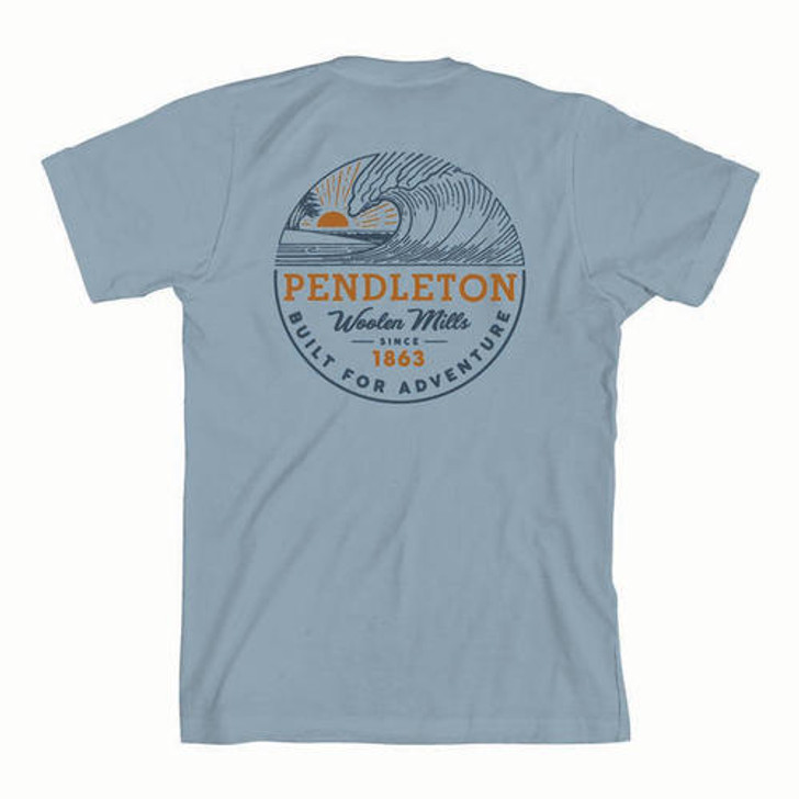 PENDLETON- ADVENTURE GRAPHIC TEE IN DENIM BLUE