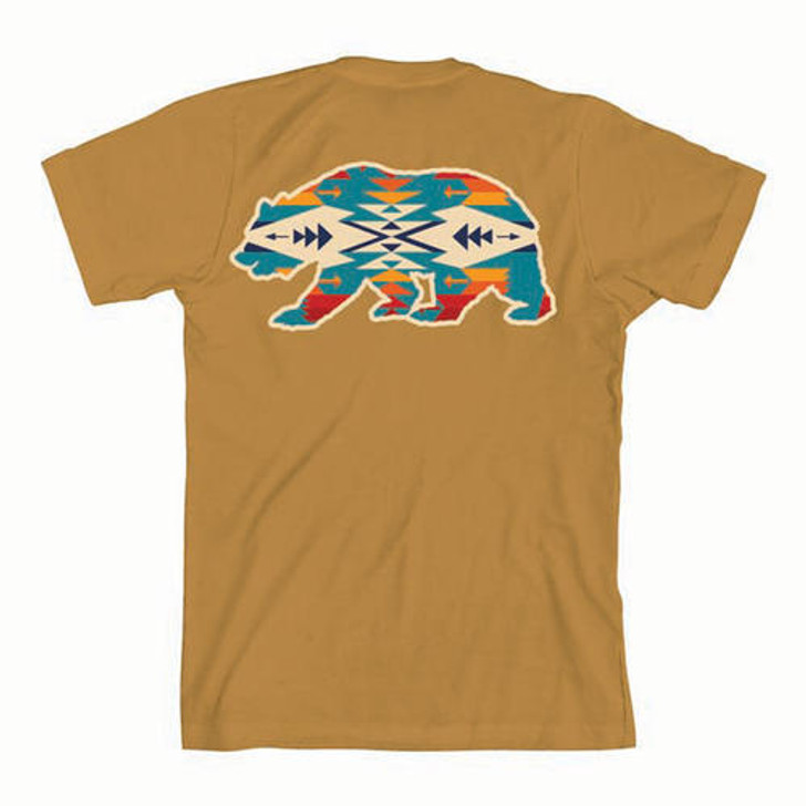 PENDLETON- MEN'S TUSCON BEAR GRAPHIC TEE IN GOLD