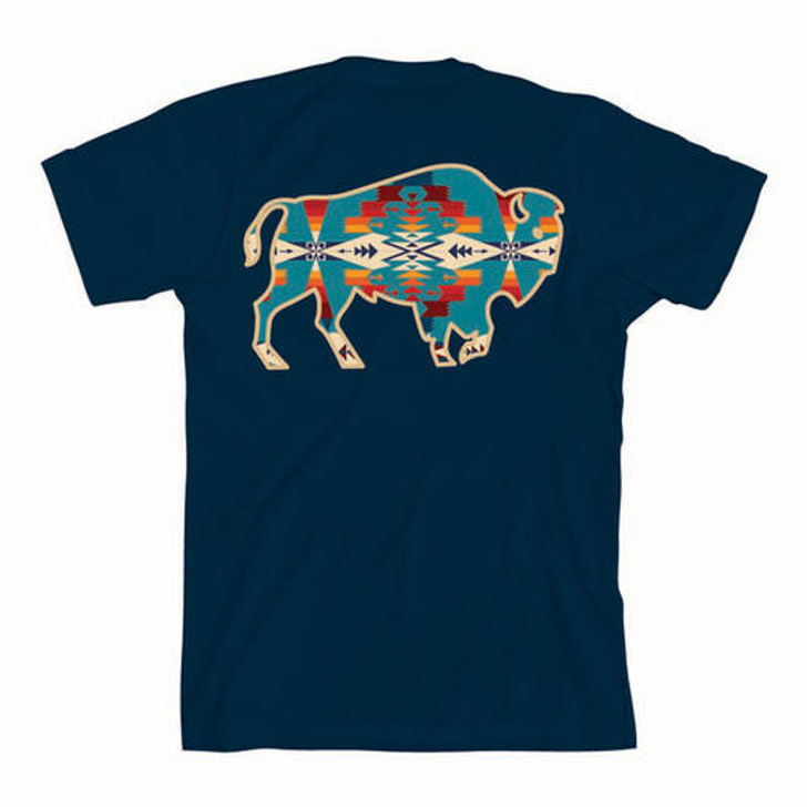 PENDLETON- TUSCON BISON GRAPHIC TEE IN NAVY