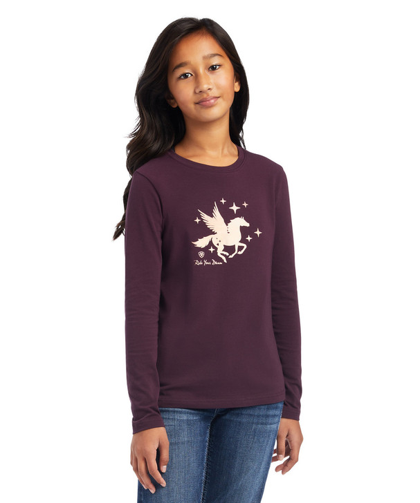 DREAM LONG SLEEVE TEE IN MULBERRY BY ARIAT