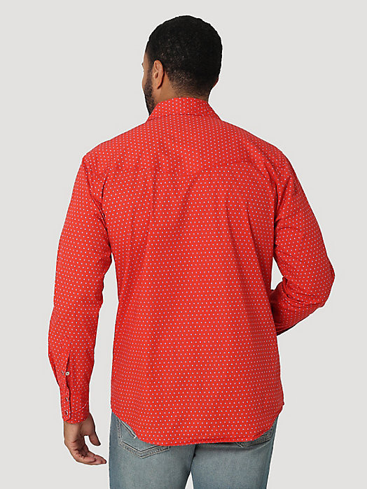 WRANGLER- MEN'S 20X COMPETITION ADVANCED COMFORT SNAP SHIRT IN STOPLIGHT