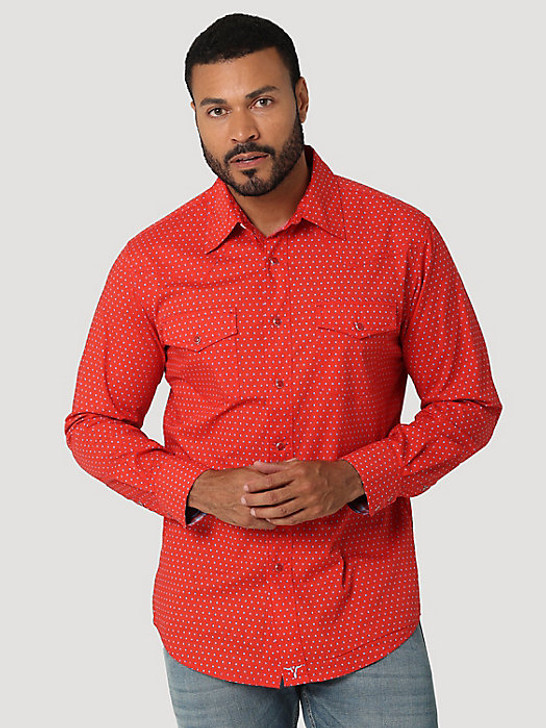 WRANGLER 20X COMPETITION ADVANCED COMFORT SNAP SHIRT IN STOPLIGHT