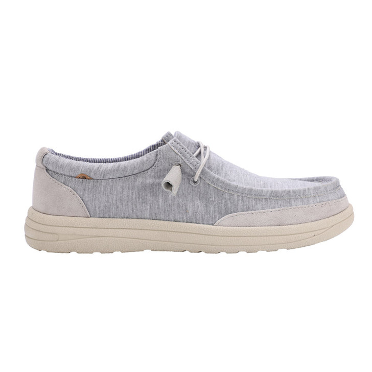 MEN'S JUSTIN LOAFER IN GREY BY LAMO