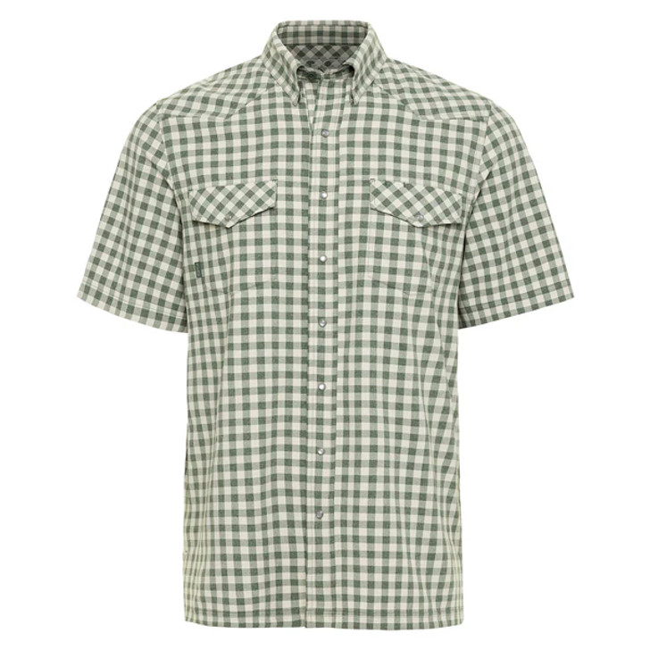 GAME GUARD- MEN'S PEARL SNAP SHIRT IN IRONWOOD