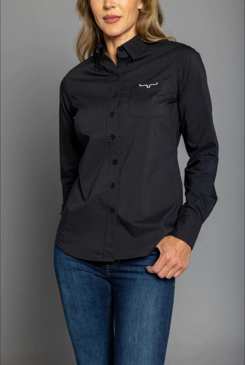 LADIES KIMES RANCH TEAM SHIRT BLACK