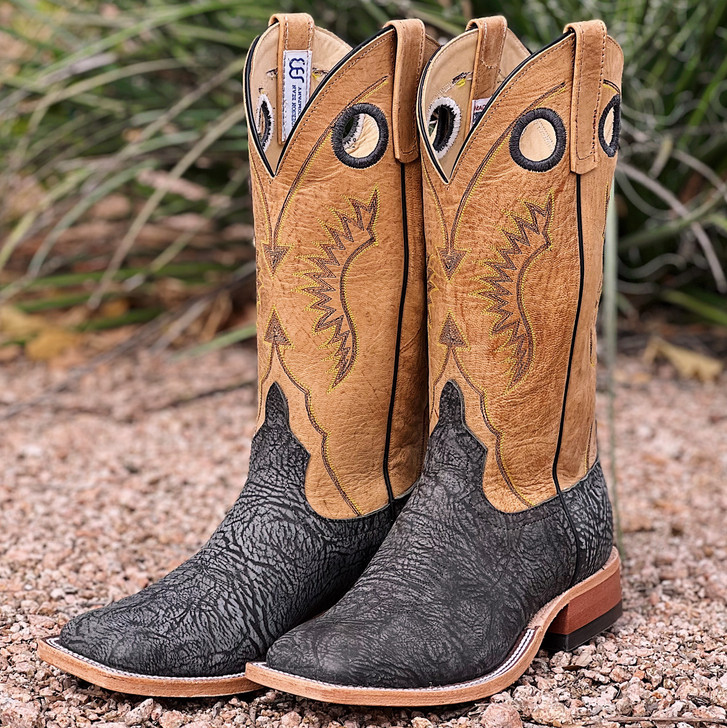 ANDERSON BEAN- BLACK WASHED SHOULDER COYOTE MAD DOG BOOTS