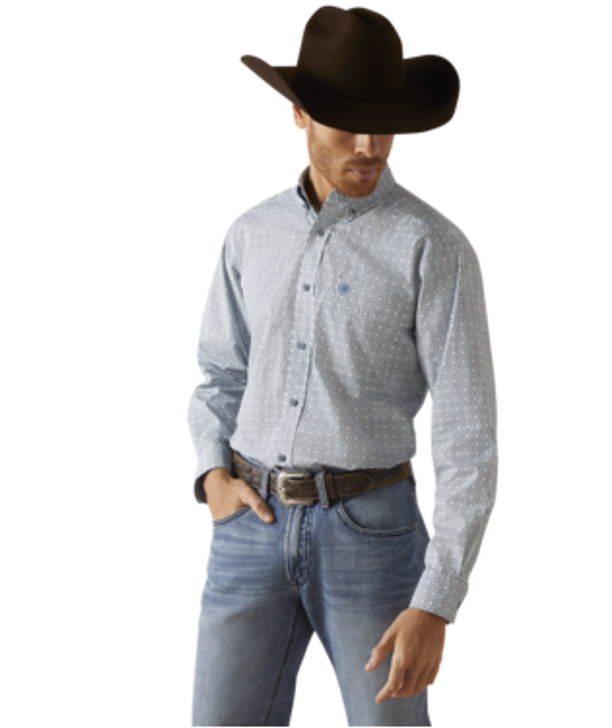 ARIAT- MEN'S GERY CLASSIC FIT SHIRT