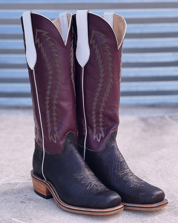 OLATHE- MEN'S NOCE TAURUS SHOULDER BURGUNDY TOP BOOTS