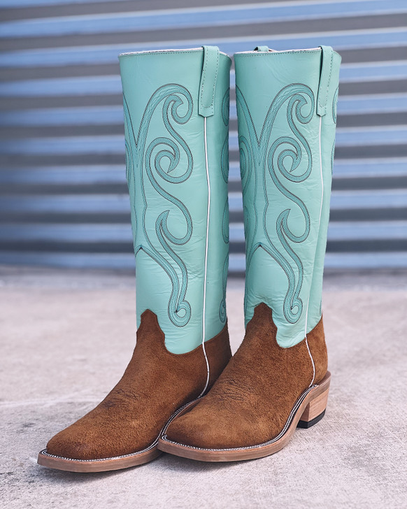 OLATHE - MEN'S COFFEE BISON MINT BOOTS - Y-Bell Ranch Supply