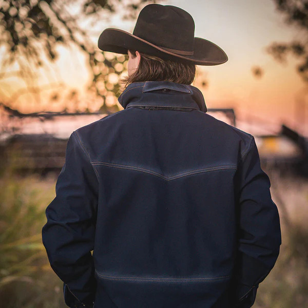 STS- MEN'S BRAZOS JACKET IN NAVY - Y-Bell Ranch Supply