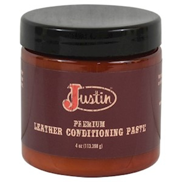 JUSTIN- LEATHER CREAM CONDITIONER 4 OZ JAR