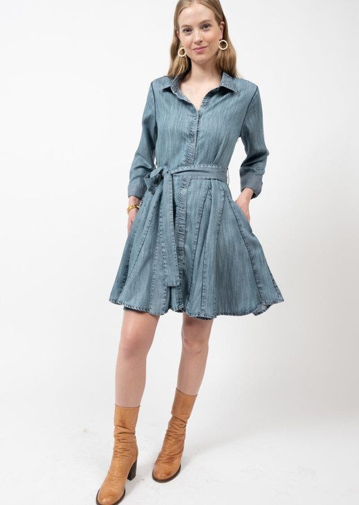 IVY JANE- SHIRT DRESS IN INDIGO