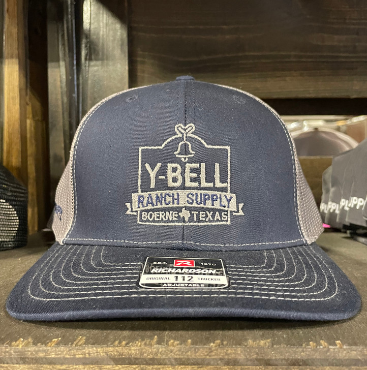 Y-BELL- TRUCKER CAP IN BLUE AND GREY