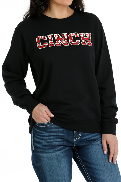 CINCH- WOMEN'S PULLOVER IN BLACK