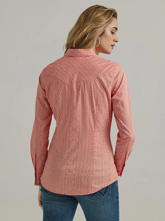 WRANGLER- WOMEN'S WESTERN SNAP SHIRT IN DESERT FLOWER