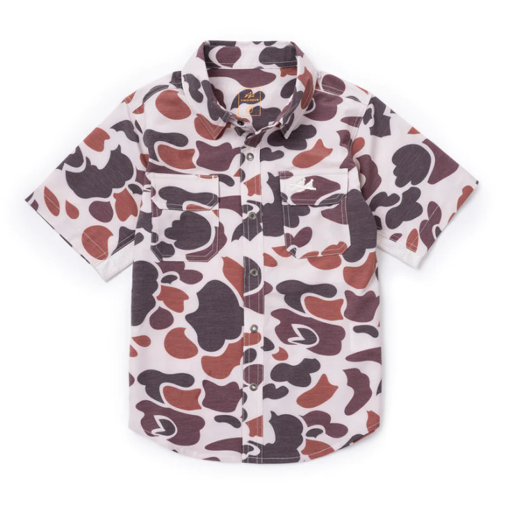 TWO DOVE- YOUTH BOONE CAMO OUTDOOR SHIRT