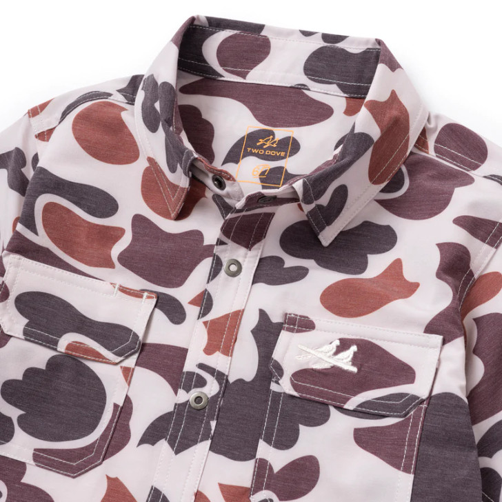 TWO DOVE- YOUTH BOONE CAMO OUTDOOR SHIRT