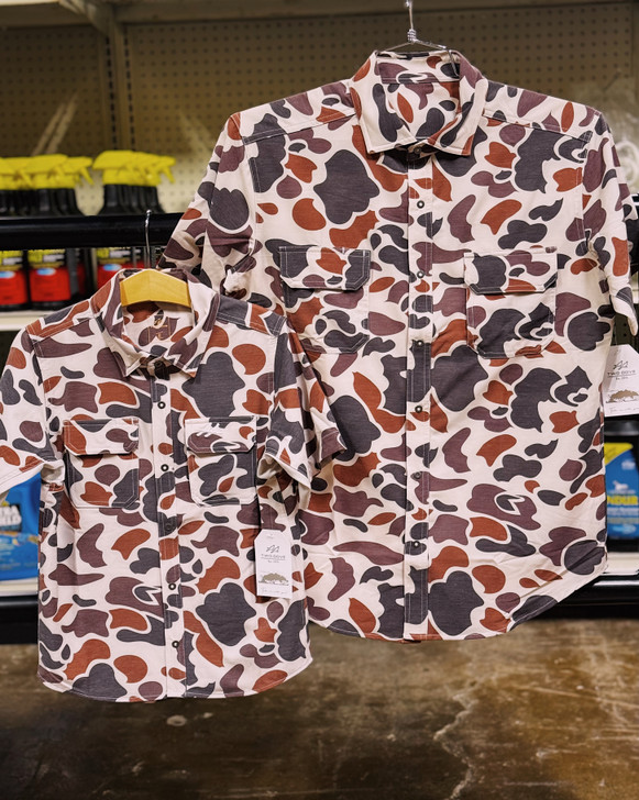TWO DOVE- YOUTH BOONE CAMO OUTDOOR SHIRT