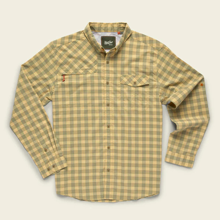 HOWLER BROTHERS- MEN'S MATAGORDA LONGSLEEVE SHIRT IN PALAKA PLAID