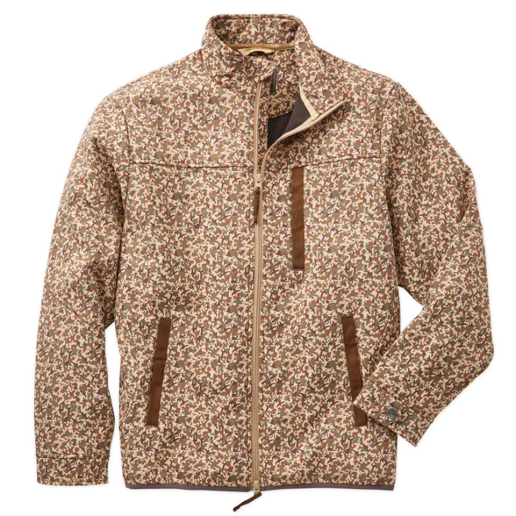 MADISON CREEK- MEN'S KEYSTONE LOW COUNTRY CAMO LIGHTWEIGHT PERFORMANCE SOFTSHELL JACKET IN TAN