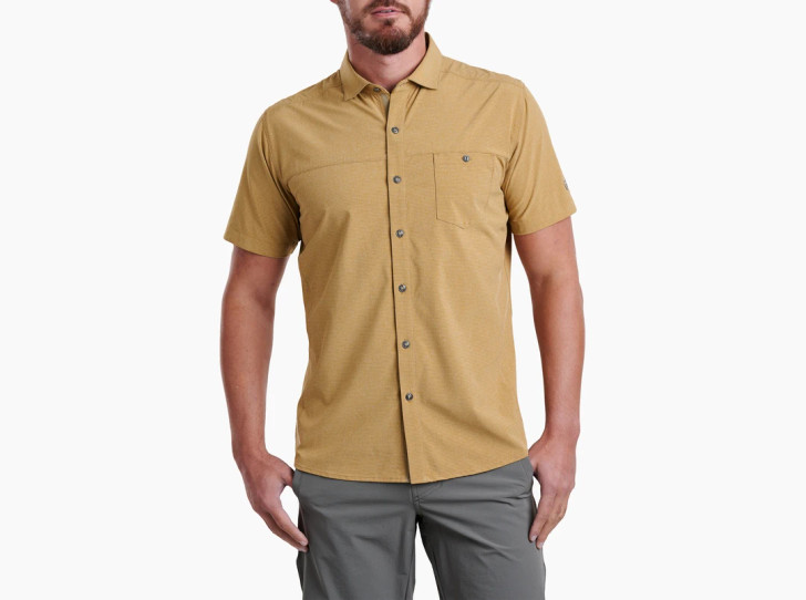 KUHL- MEN'S OPTIMIZR SHIRT IN HONEY MAPLE