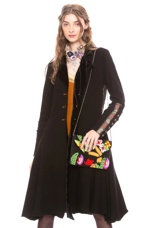 ARATTA- WOMEN'S  "THE HEART OF AUTUMN" COAT IN BLACK