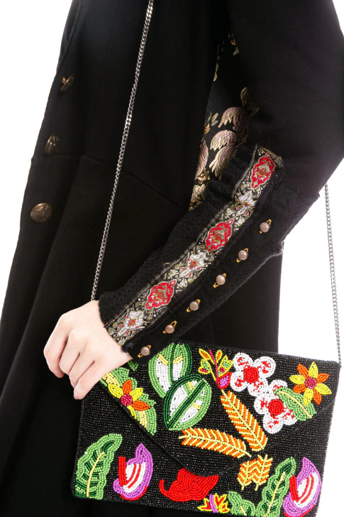 ARATTA- WOMEN'S  "THE HEART OF AUTUMN" COAT IN BLACK