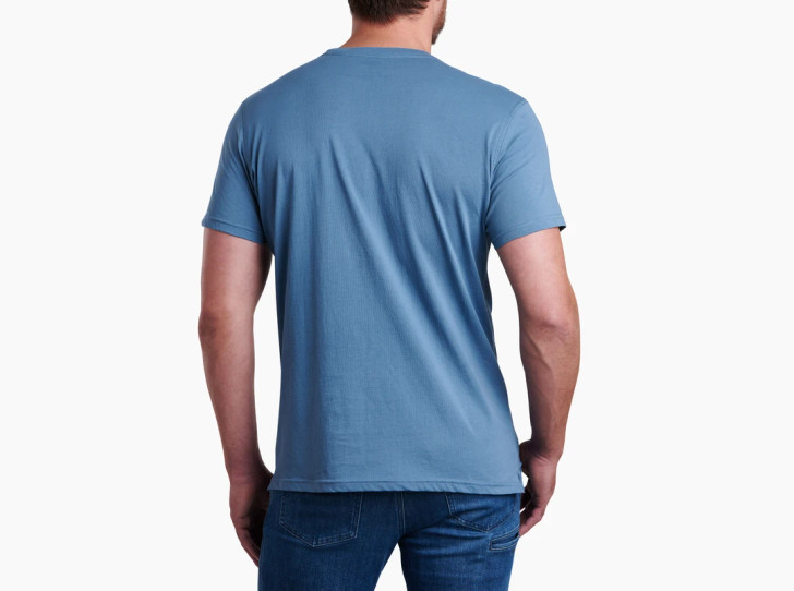 KUHL- MEN'S SUPERAIR T-SHIRT IN BLUE SLATE