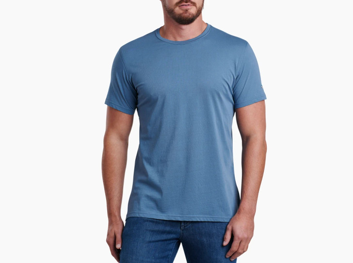 KUHL- MEN'S SUPERAIR T-SHIRT IN BLUE SLATE