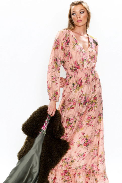 ARATTA- WOMEN'S ANTIQUE ROSE DRESS