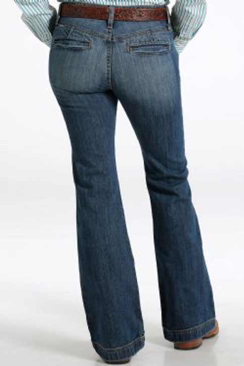 CINCH- WOMEN'S SLIM FIT LYNDEN JEANS IN MEDIUM TINTED STONEWASH