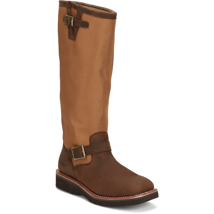 CHIPPEWA - MEN'S COTTONWOOD 17" SNAKE BOOTS IN HICKORY BROWN