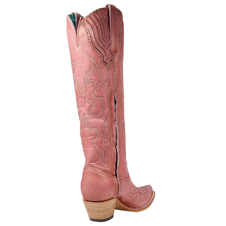 CORRAL - WOMEN'S PINK EMBROIDERY TALL TOP BOOTS