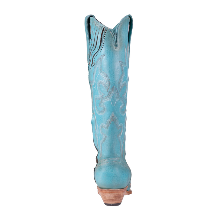 CORRAL - WOMEN'S BLUE EMBROIDERY TALL TOP BOOTS