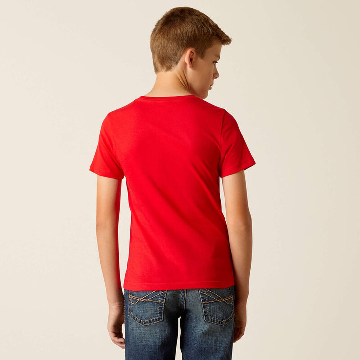 ARIAT- KID'S ARIAT RACING 93 T-SHIRT IN RED